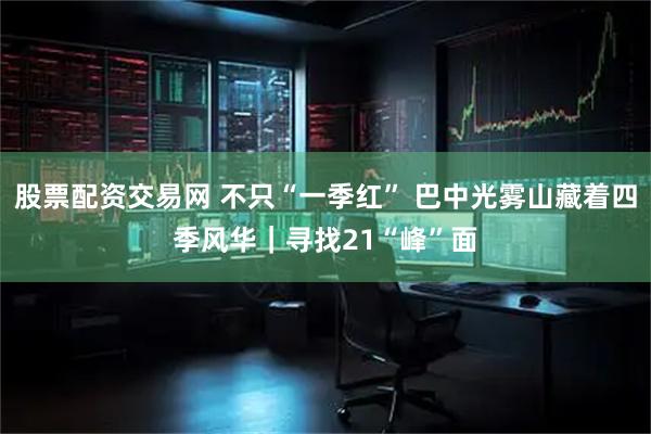 股票配资交易网 不只“一季红” 巴中光雾山藏着四季风华｜寻找21“峰”面