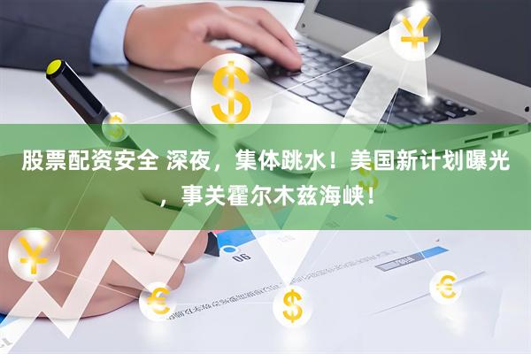 股票配资安全 深夜，集体跳水！美国新计划曝光，事关霍尔木兹海峡！